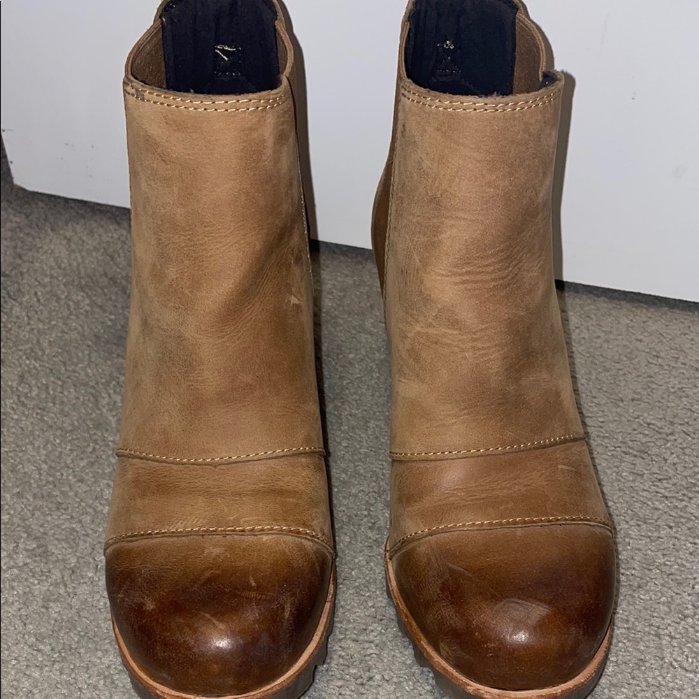 Brown Leather Ankle Boots
